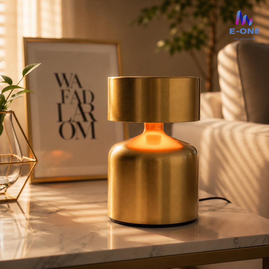 Gold Round Lamp