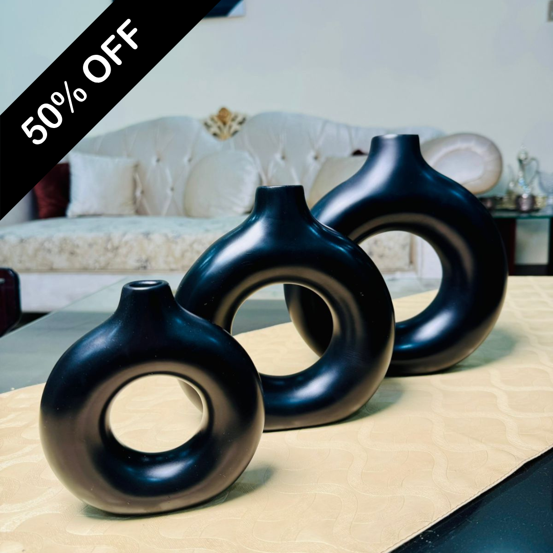 DONUT VASE (SET OF 3 )