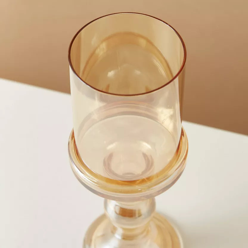 AMBER ELEGENCE CANDLE HOLDERS