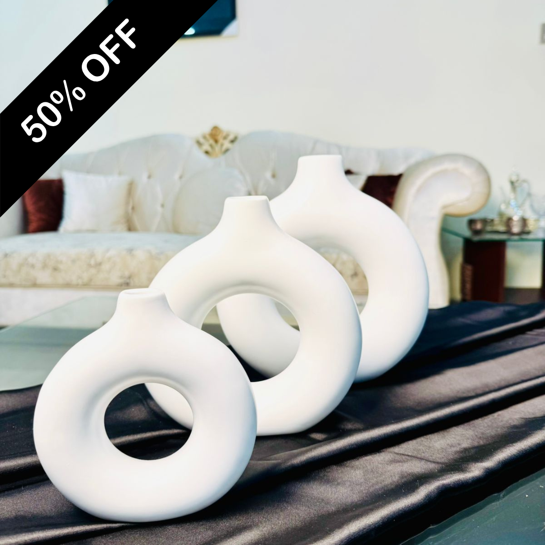 DONUT VASE (SET OF 3 )