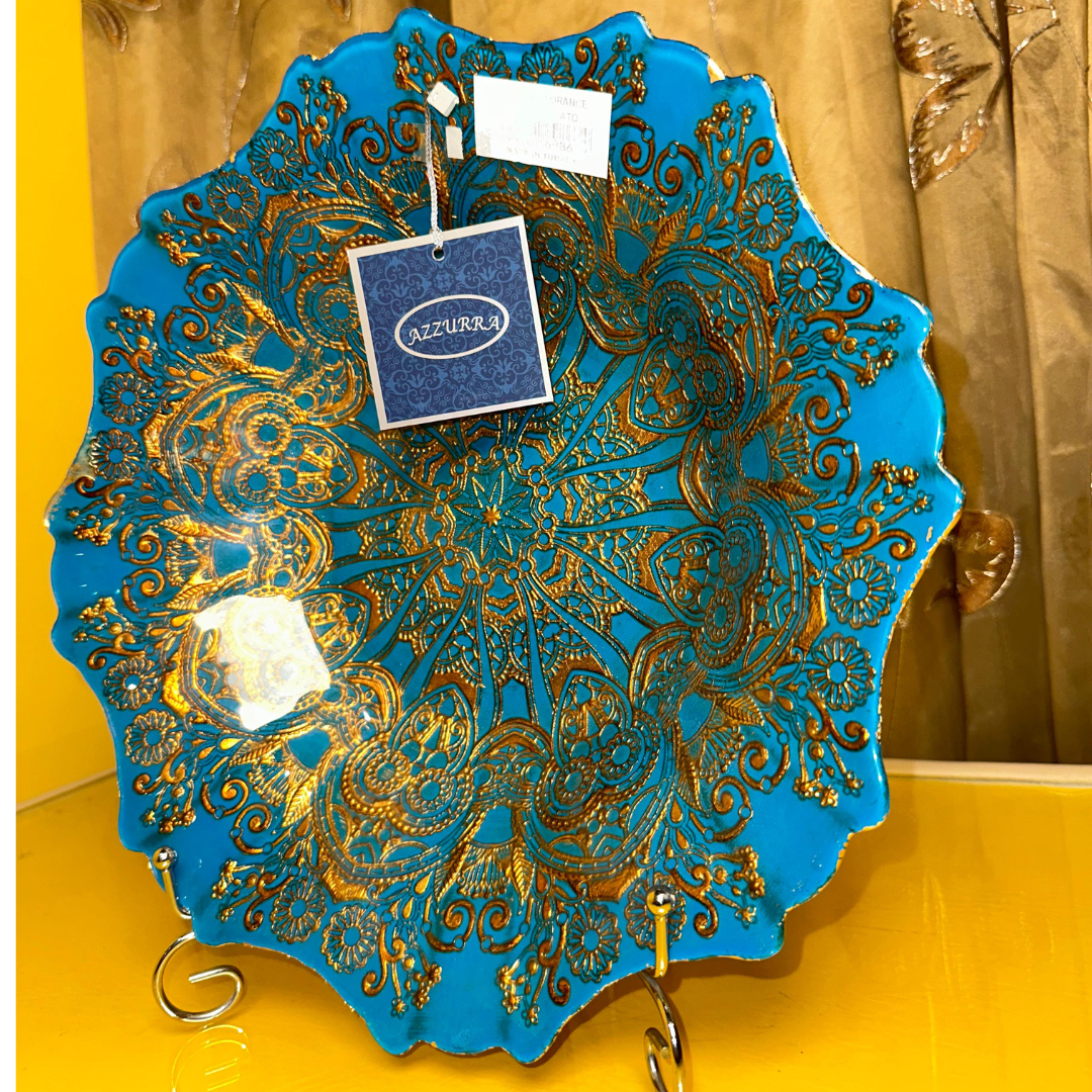 ROYAL BLUE PLATTER