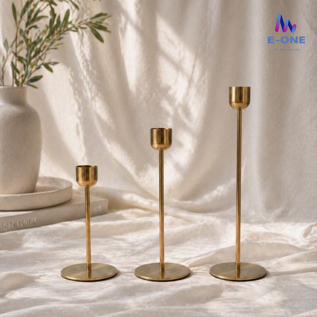 Gold Pencil Holders (Set of 3)