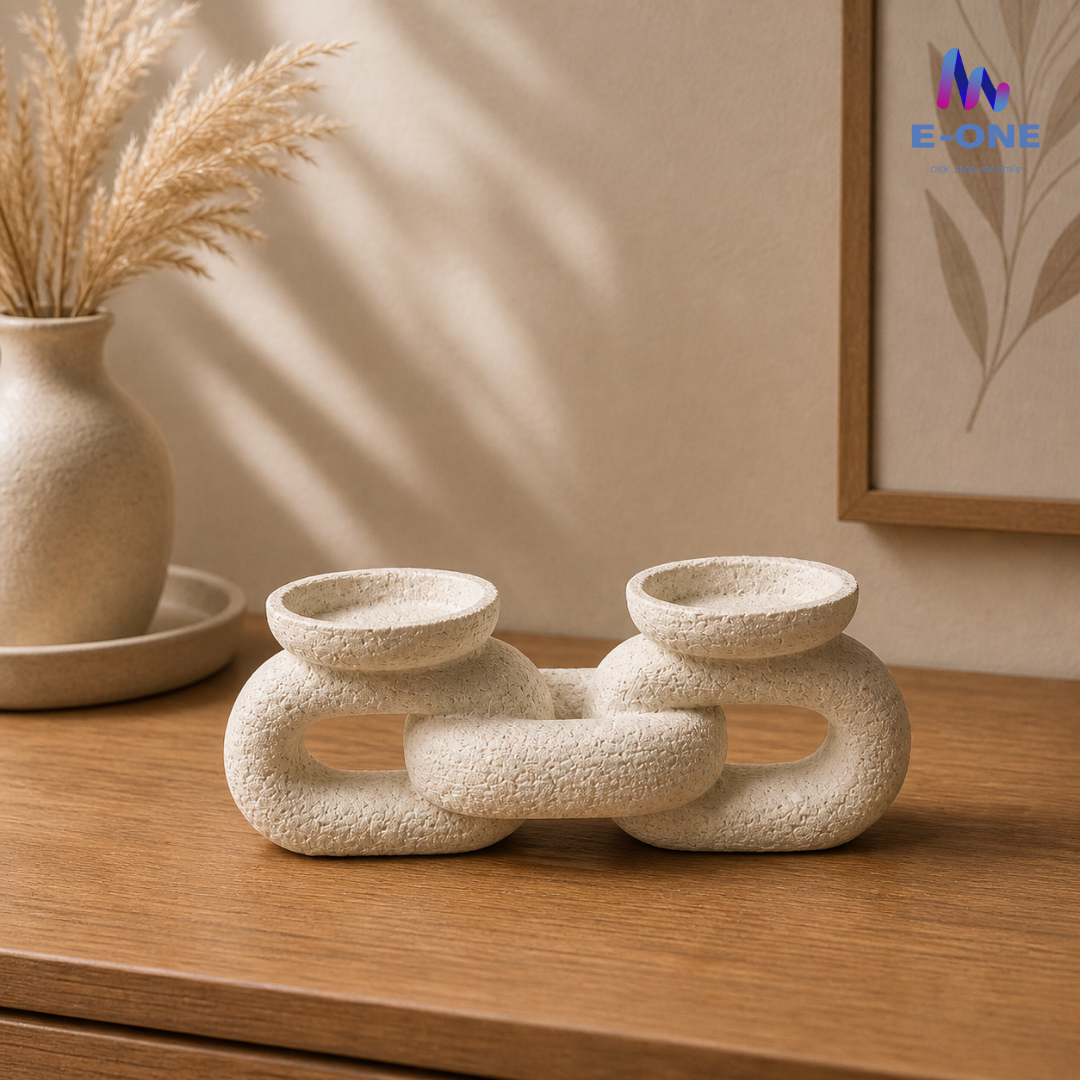 Resin Infinity Candle Holder
