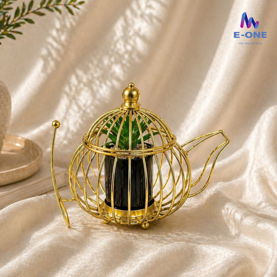 Golden Plant Pot