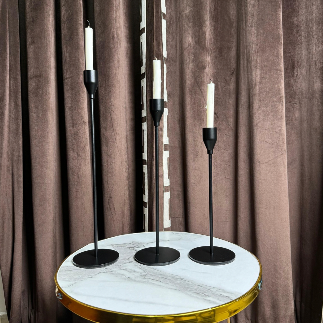 LARGE STICK CANDLE HOLDER (SET OF 3 )