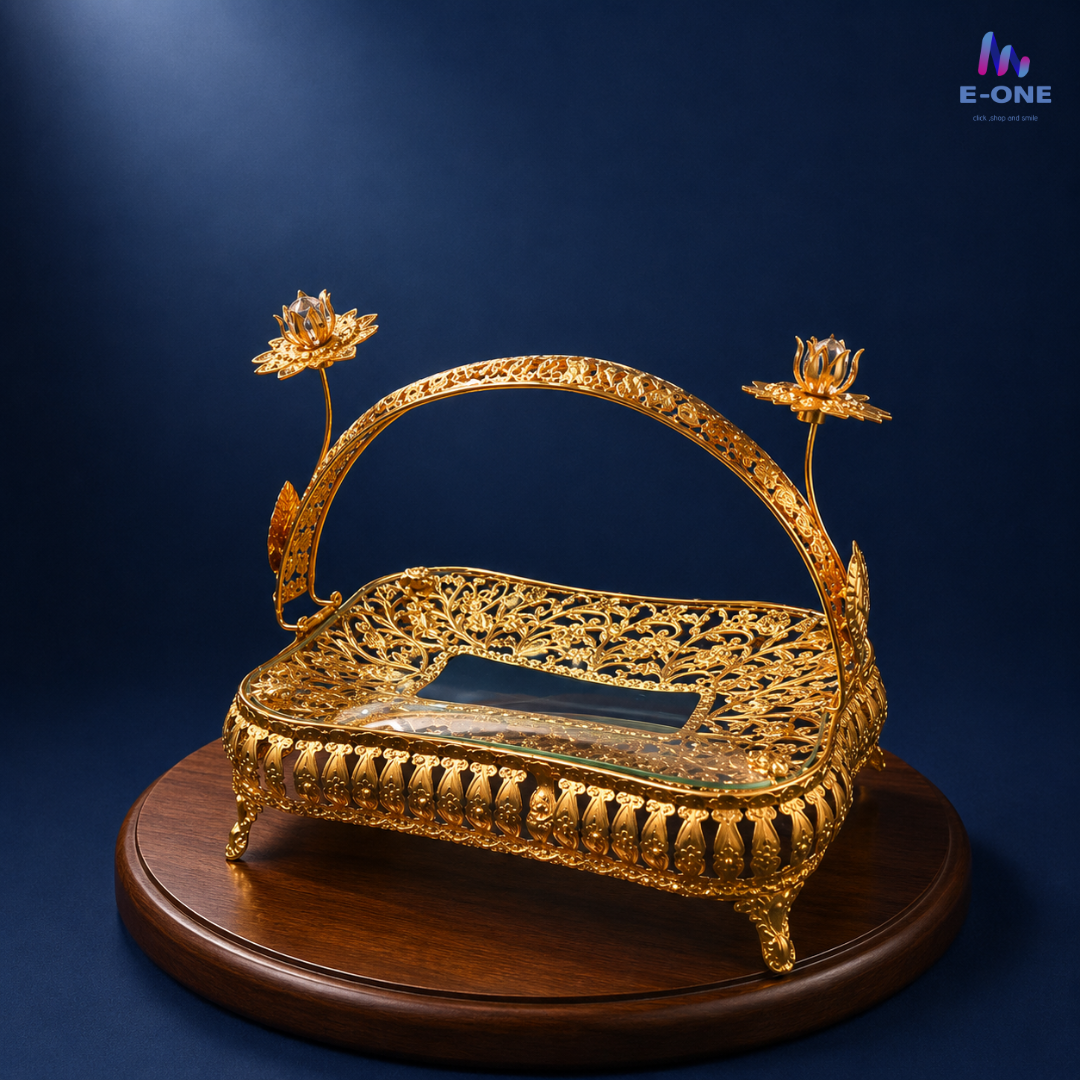 Royal Lotus Serving Basket