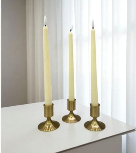 Brass gold candle stand