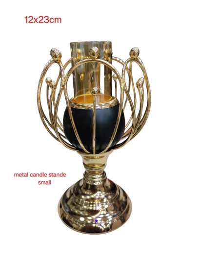 SET OF 2 VELVET NIGHT CANDLE HOLDERS