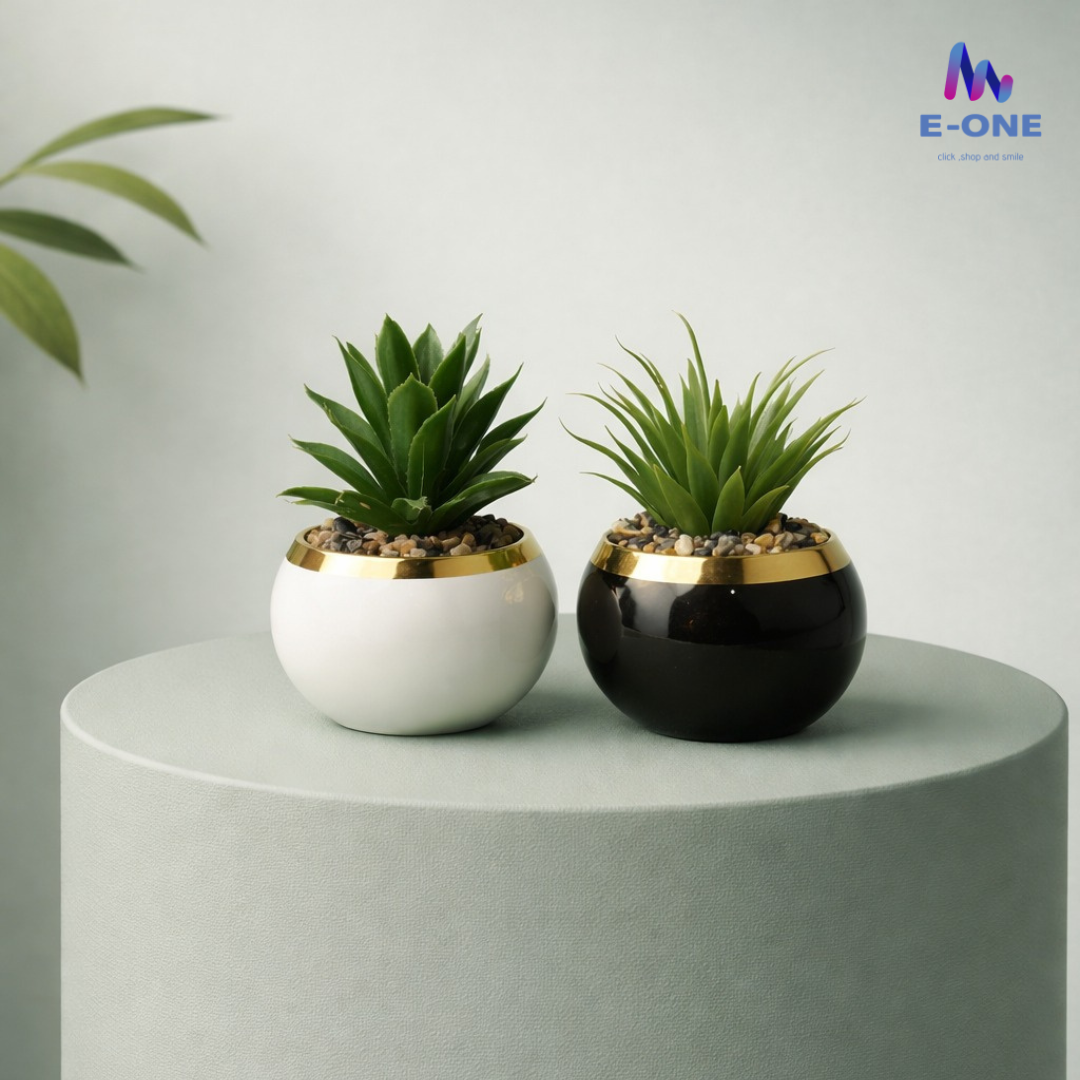 Luxe Globe Planter Set