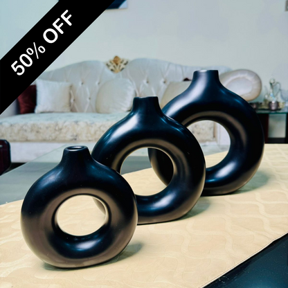 DONUT VASE (SET OF 3 )