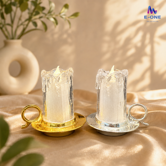Crystal Drip Candle Holder