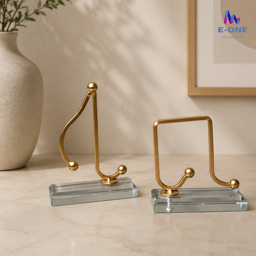 Music Note Crystal Sculpture