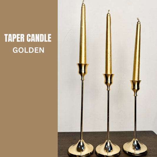 TAPER CANDLE (GOLDEN)