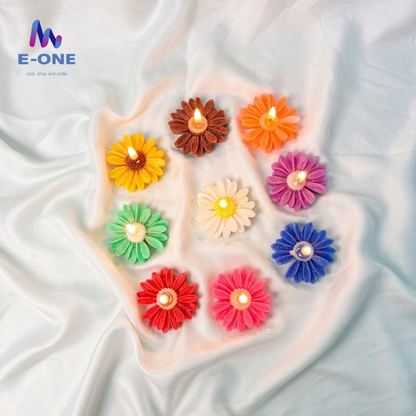 Daisy Flower Candles