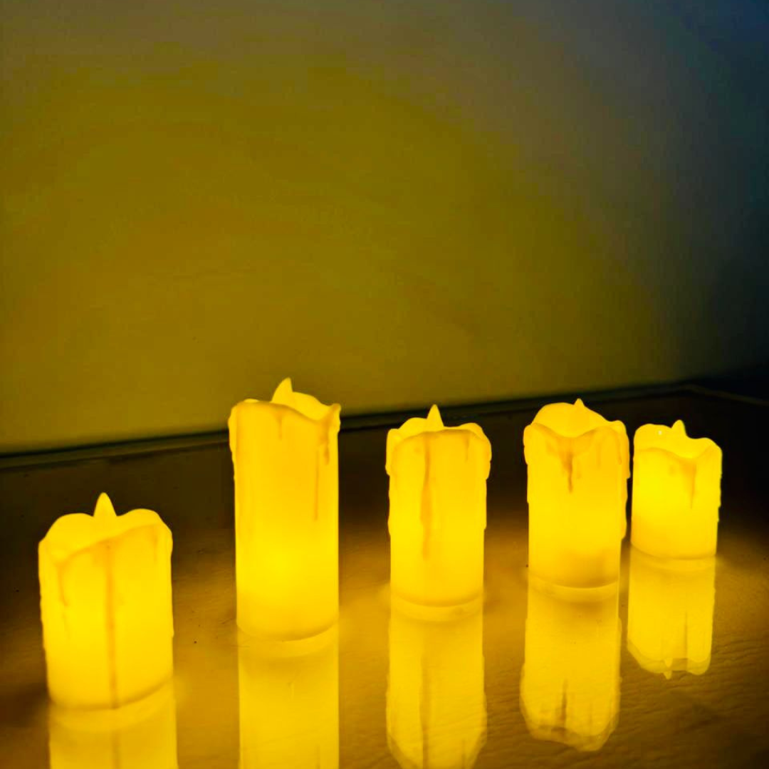 SET OF 5 LED CANDLE LIGHT