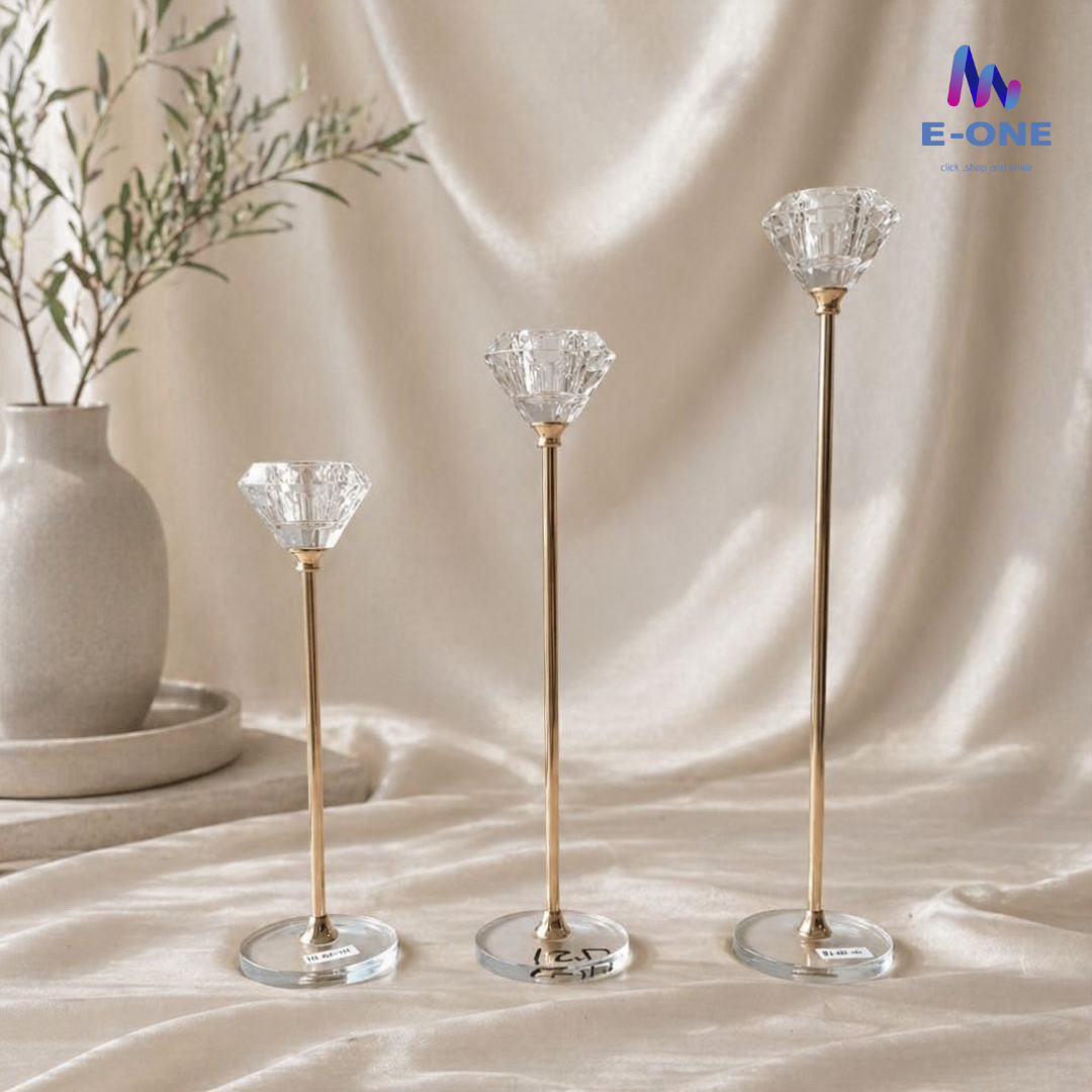 Crystal Diamond Holders (Set of 3)