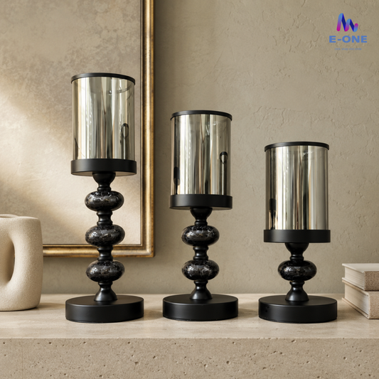 Velvet Smoke Candle Holders