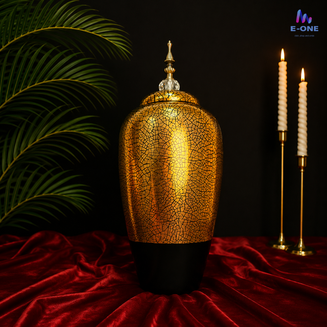 Golden Mosaic Urns