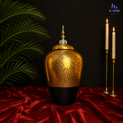 Golden Mosaic Urns