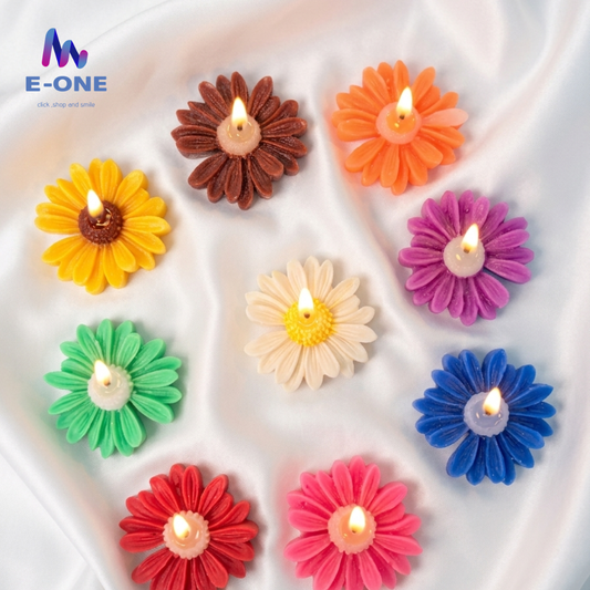 Daisy Flower Candles