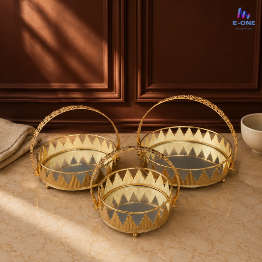 Regal Gold Mirror Tray