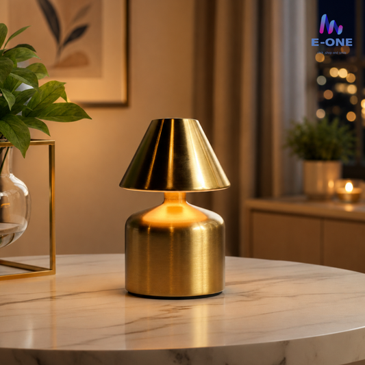 Golden Cone Lamp