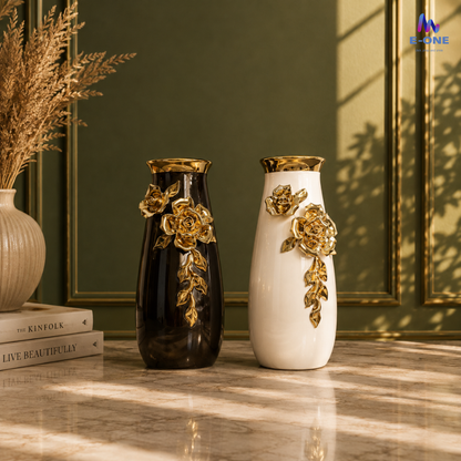 Golden Petal Vases