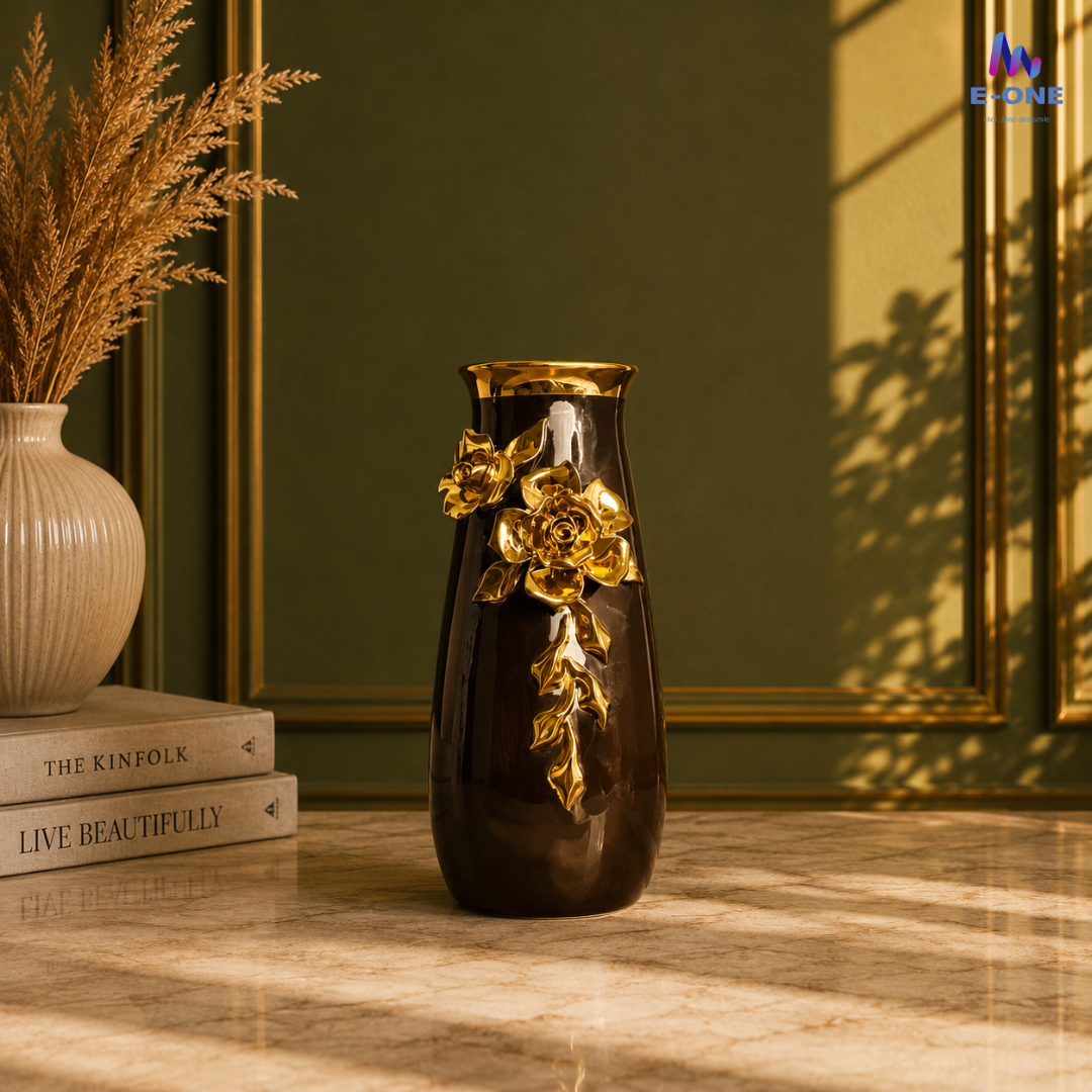 Golden Petal Vases