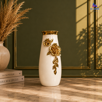 Golden Petal Vases