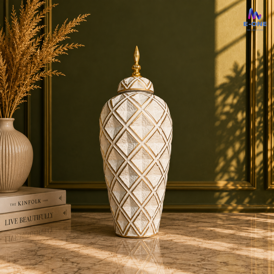 Ivory Diamond Urns