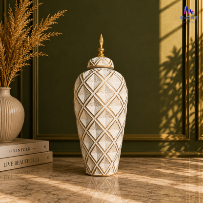 Ivory Diamond Urns
