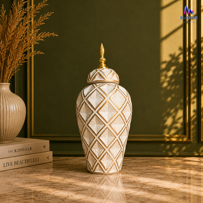 Ivory Diamond Urns