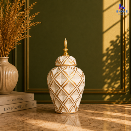 Ivory Diamond Urns