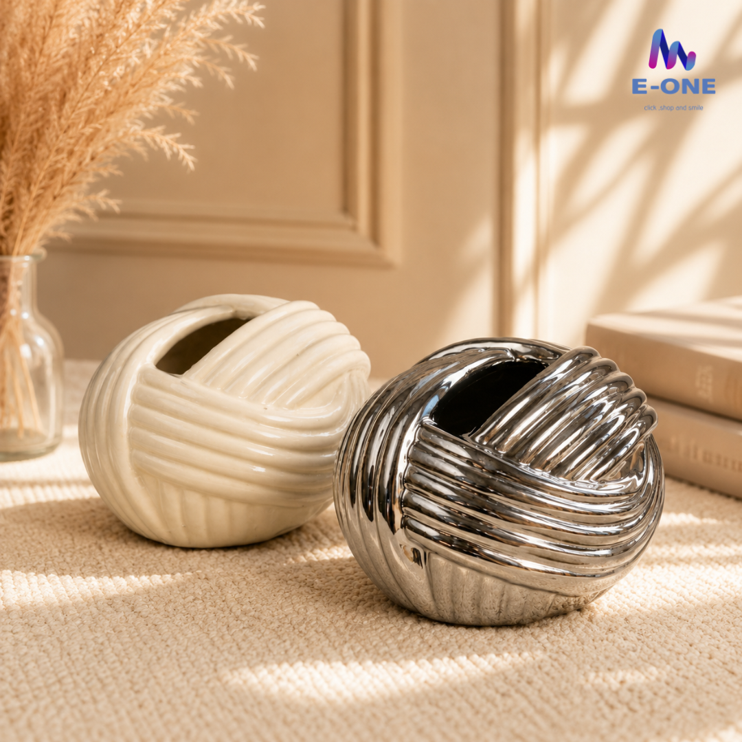 Chrome Sphere Tissue Box