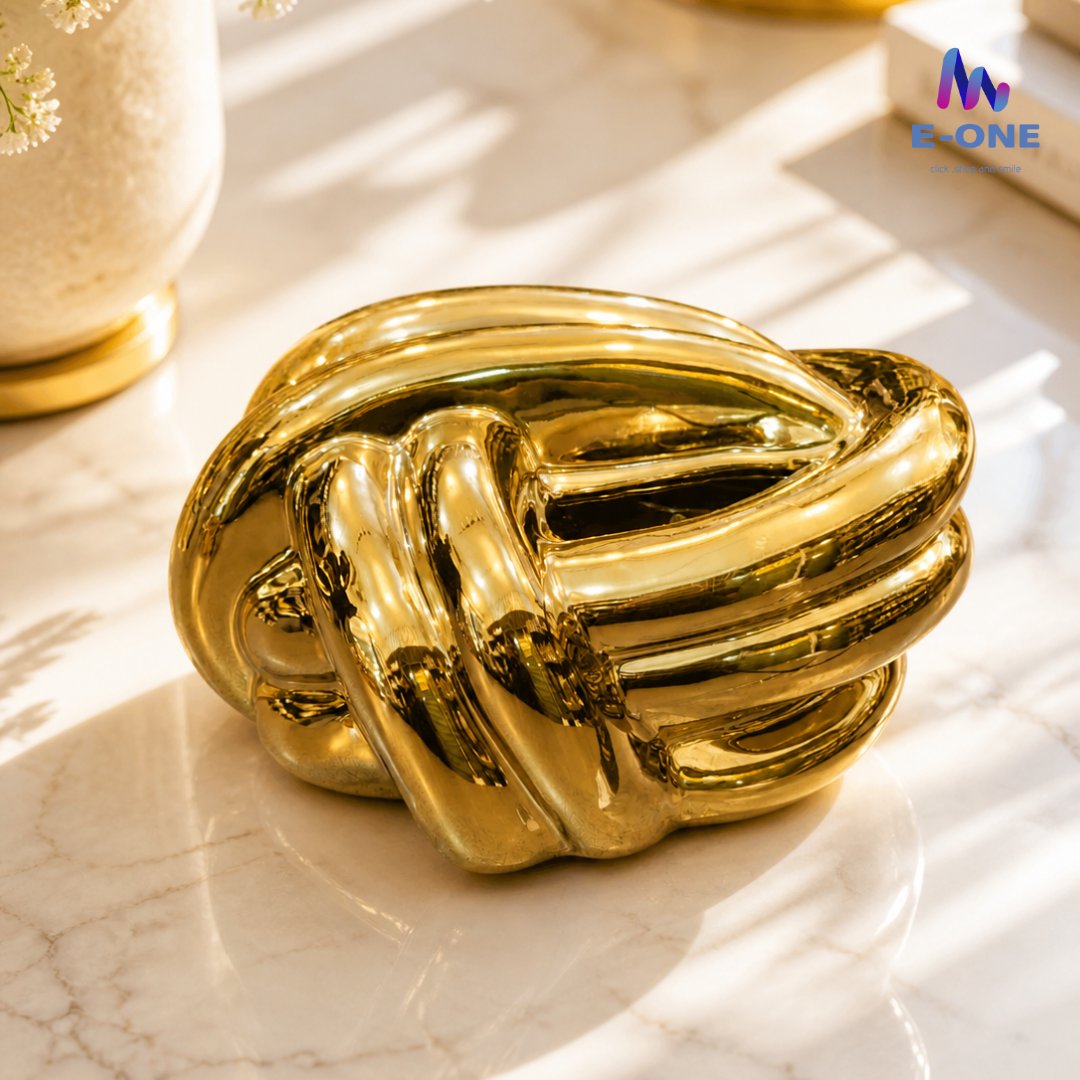 Golden Knot Tissue Box