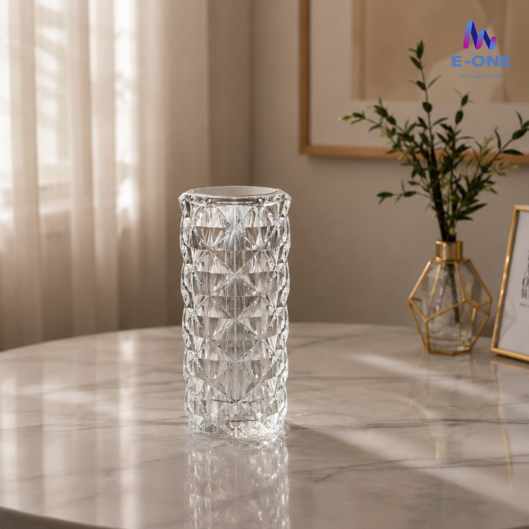 Rose Crystal Lamp