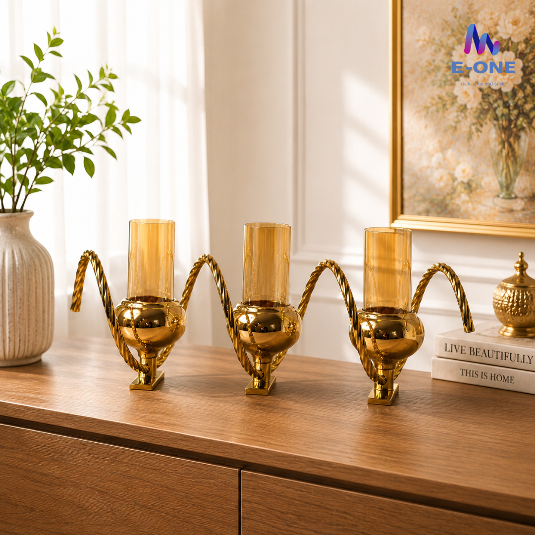 Golden Wave Triple Holder