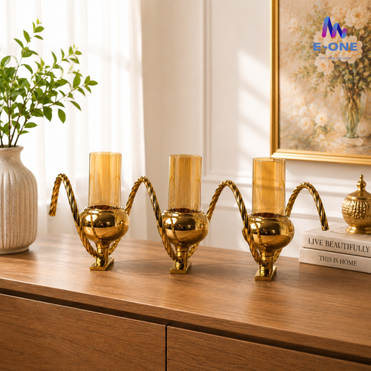 Golden Wave Triple Holder