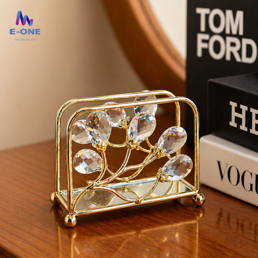 Crystal Flower Tissue Holder