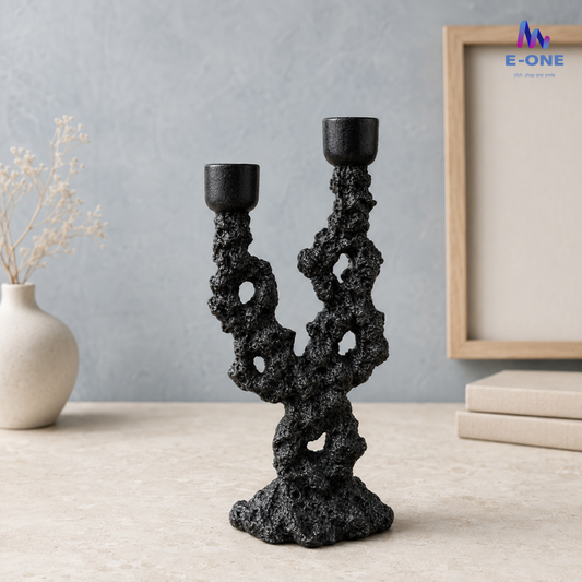 Black Ocean Candle Holder