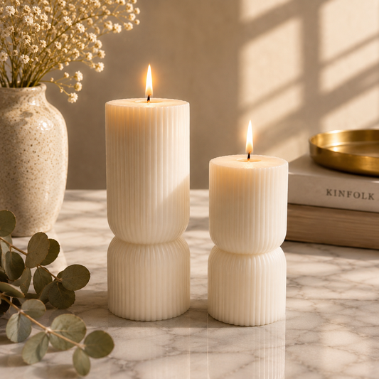 Large Hourglass Candle