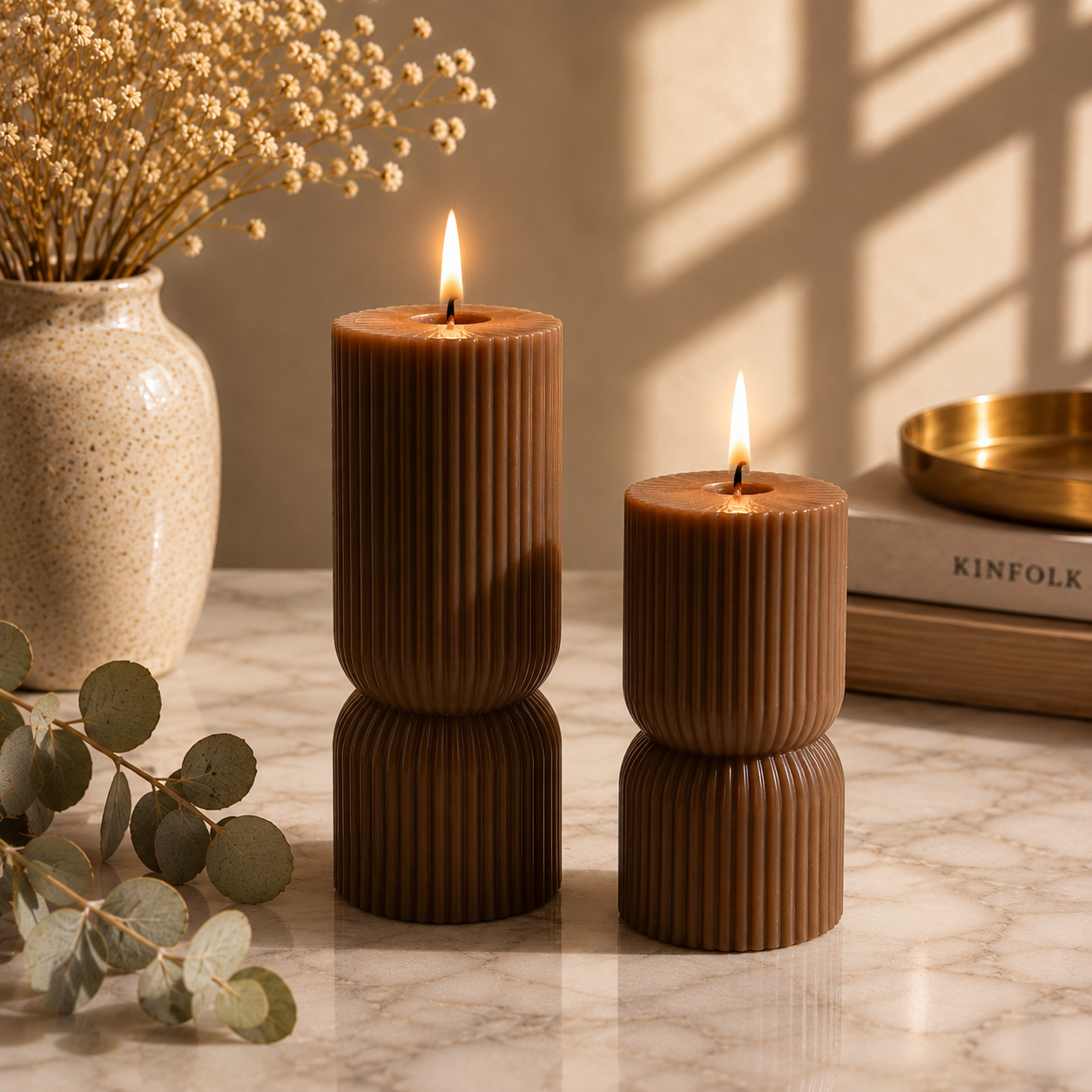 Large Hourglass Candle