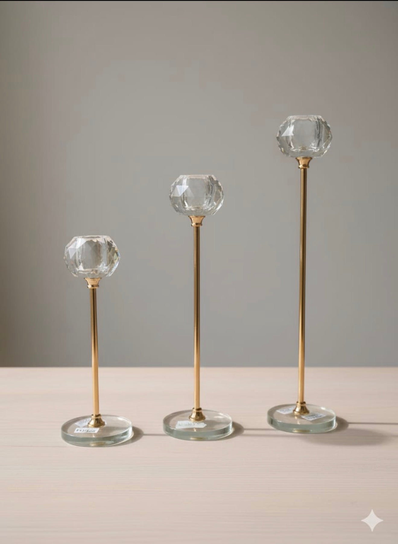 Crystal Diamond Candle holder