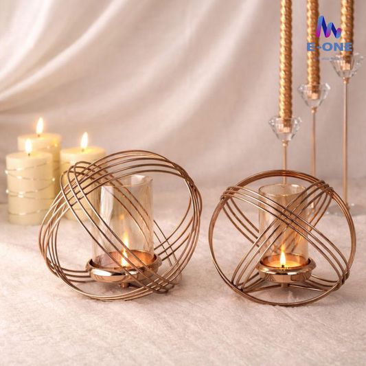 Ring Circle Candle Holder (Set of 2)