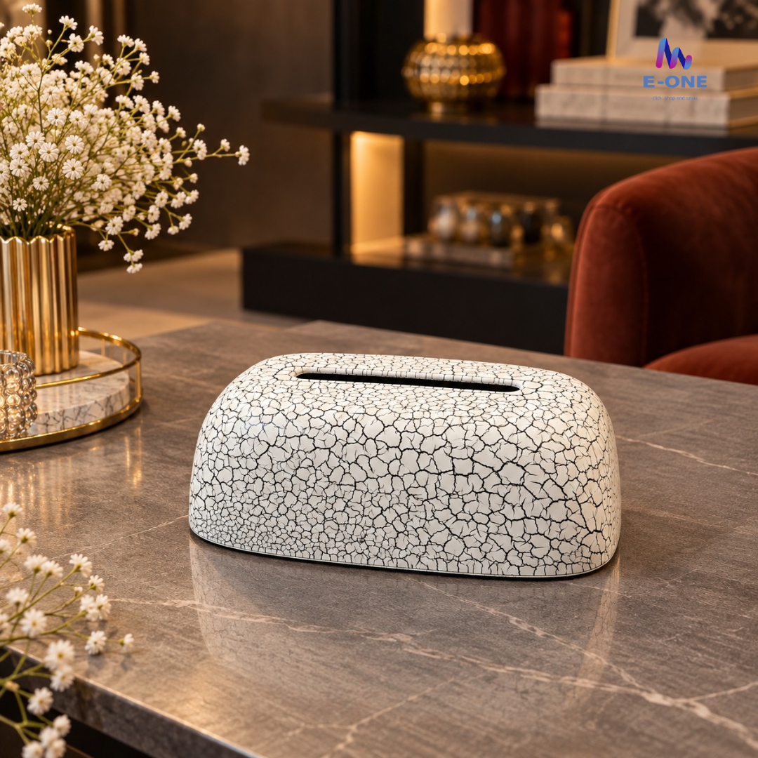 Crackle Luxe Tissue Box