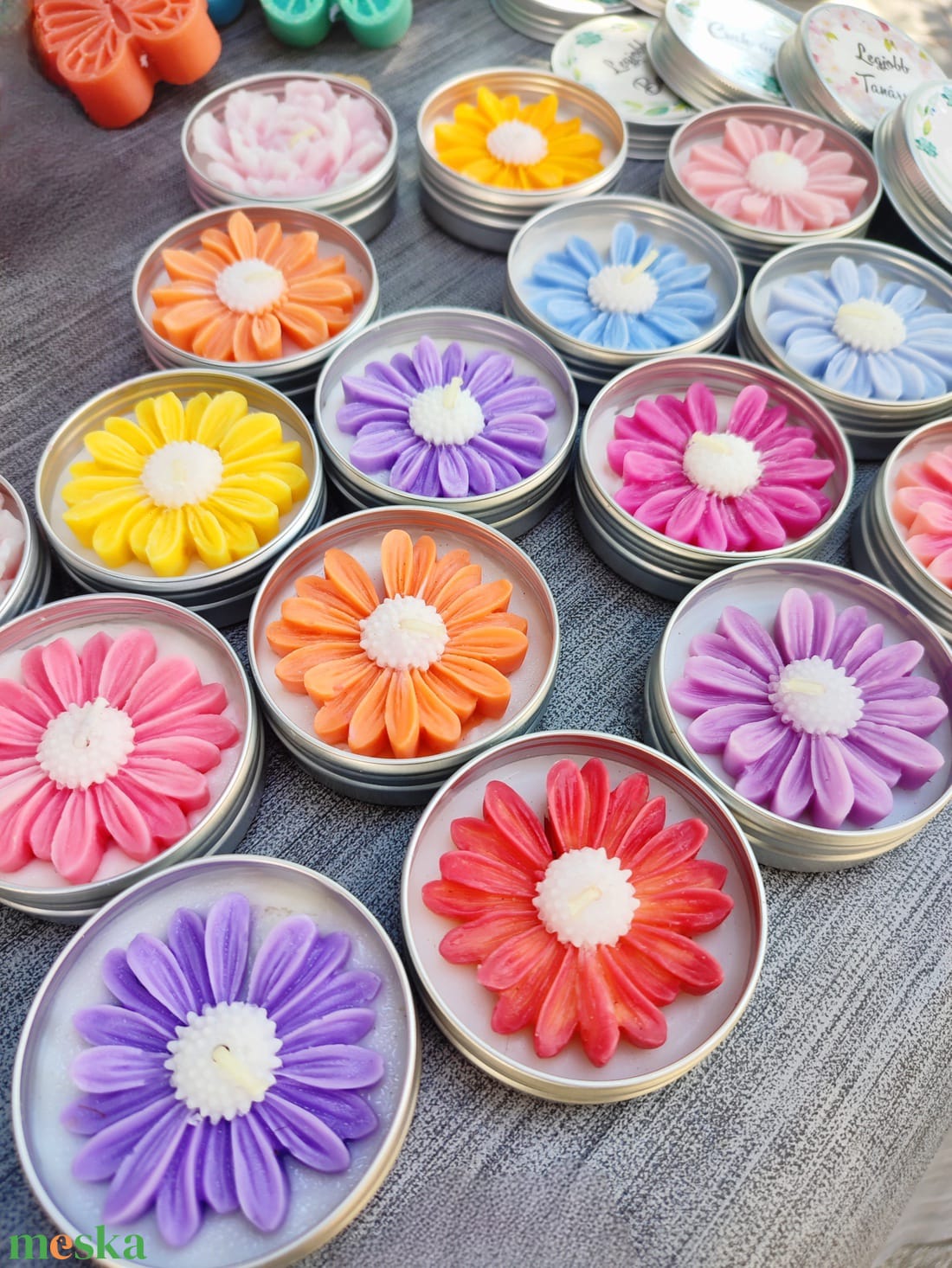 Flower Tin Candles (SENTED)