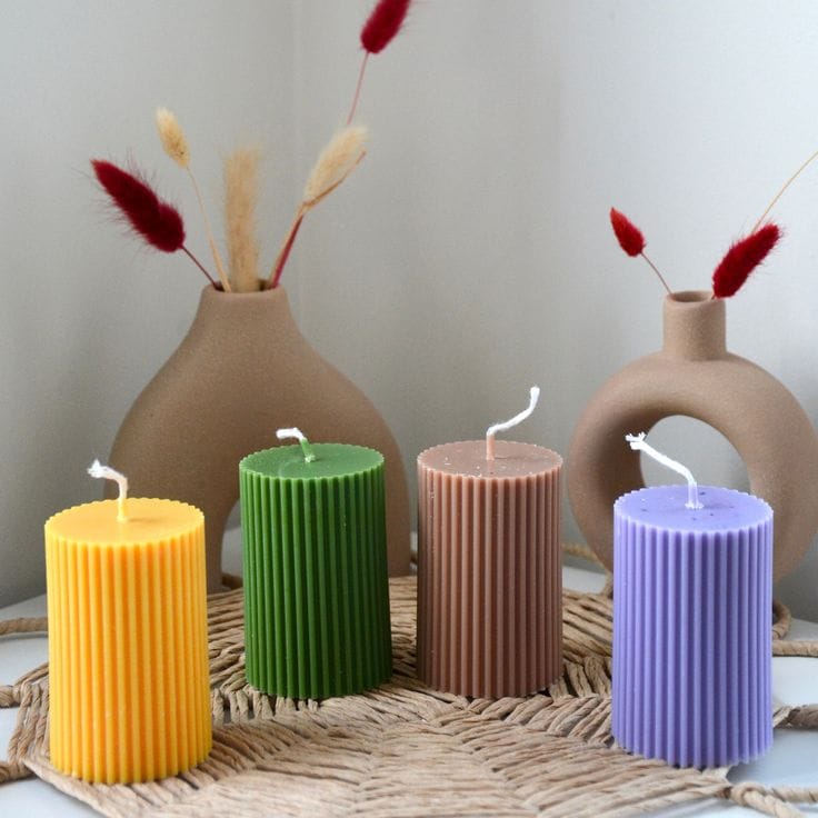 Single Shade wax candles