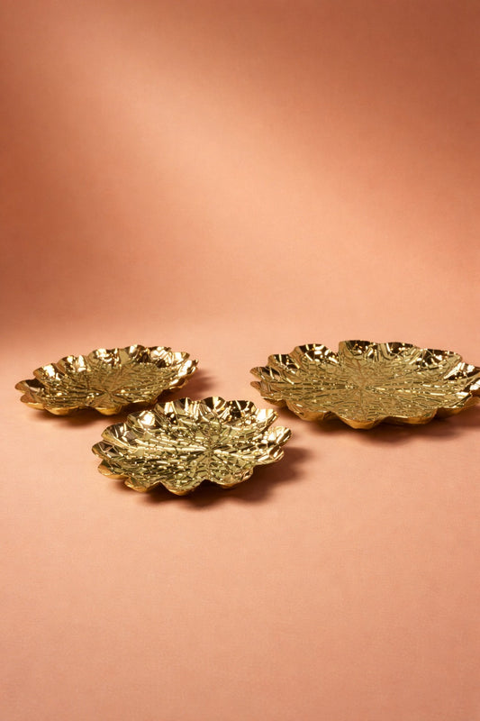 Antique Gold Leaf Tray