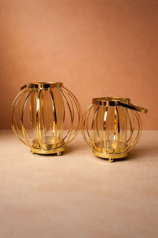 Golden Cage Candle holder