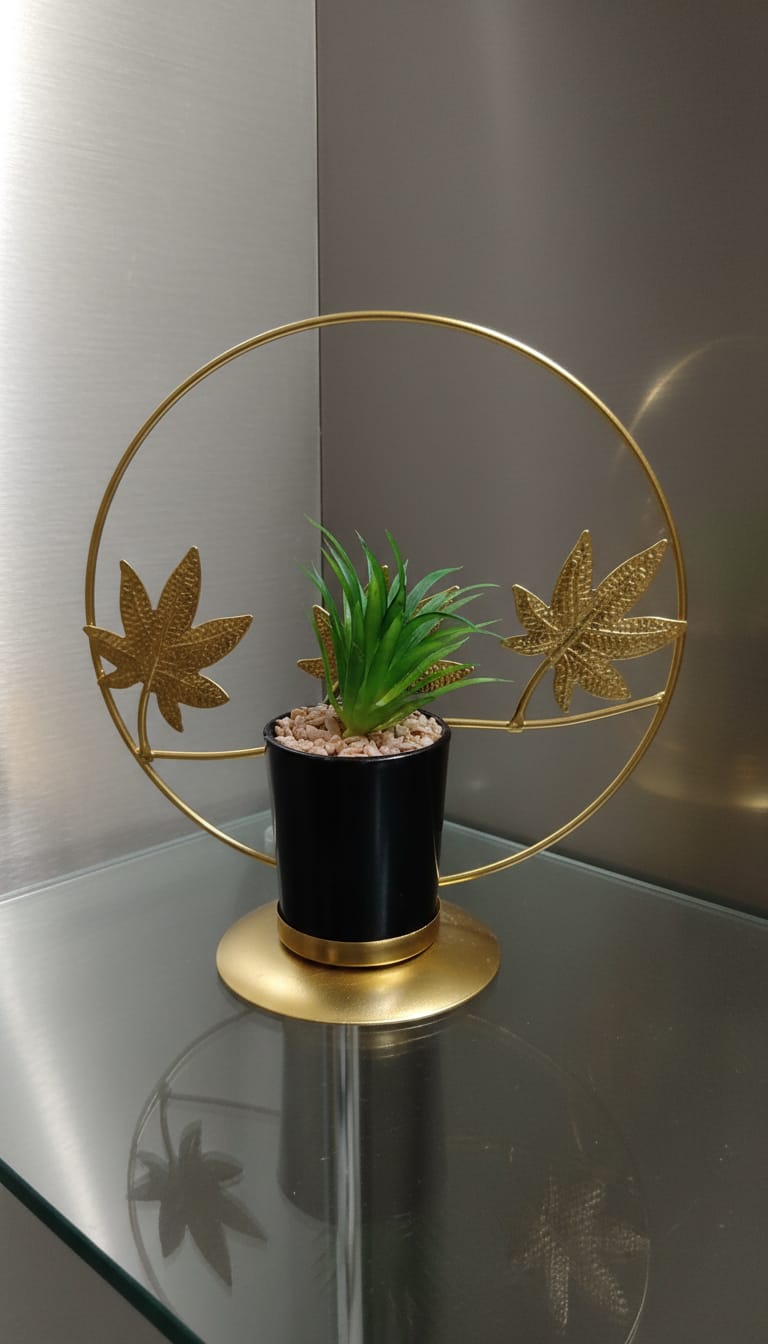 Gold Leaf Planter